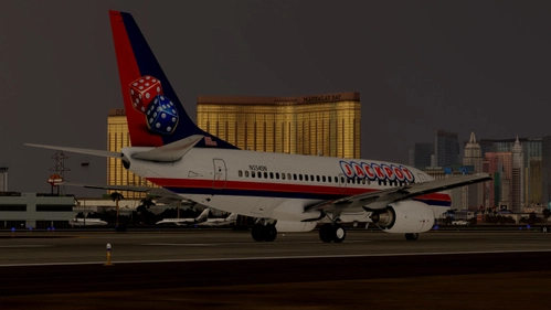 Jackpot Airlines Boeing 737-600 – N154SN (Fictional)