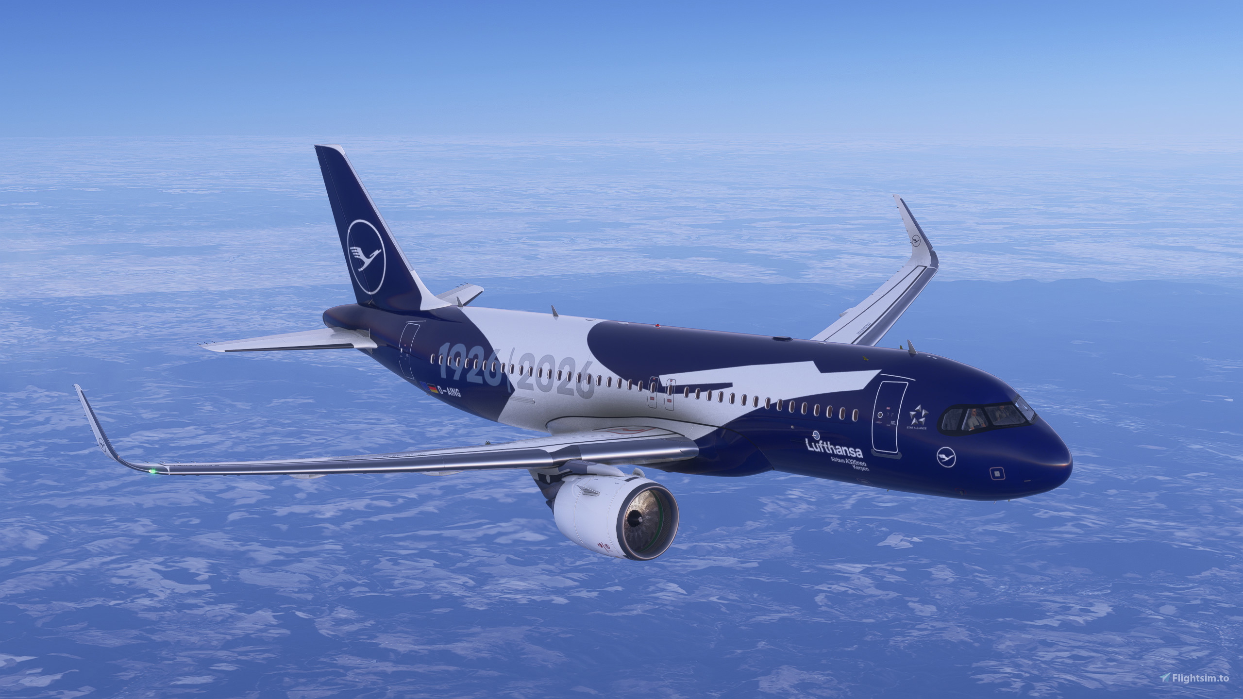 A32NX] Airbus A320neo Lufthansa 100th Anniversary (D-AING) のため