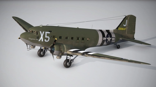Aeroplane Heaven C47 Skytrain - 59th TCS Virginia Ann