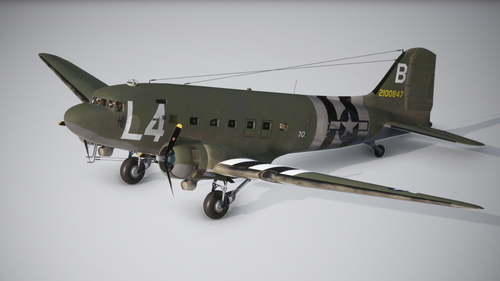 Aeroplane Heaven C47 Skytrain - 91st TCS Chalk 70