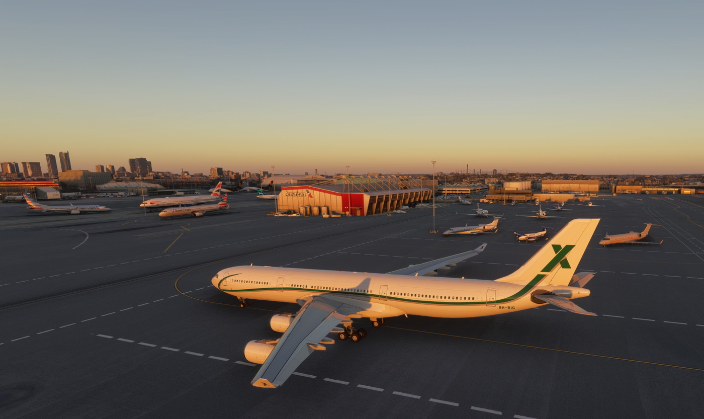 AIG Static Aircraft KBOS/Boston (FlyTampa) per Microsoft Flight ...
