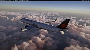 Air Canada C-GXLR Airbus A321XLR livery Inibuilds A321LR MSFS2024 (with cabin) thumbnail 15
