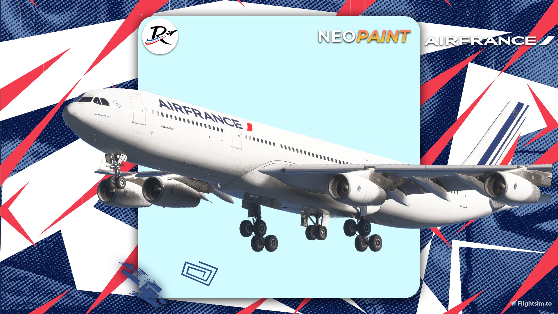 Air France A340-300 F-GLZJ [4k][raimbotrax][NeoPaint] - Aircraft
