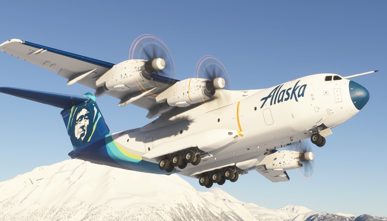 Airbus A400M Alaska Airlines / Aircargo (N226AS) - Aircraft Liveries for  MSFS | Flightsim.to