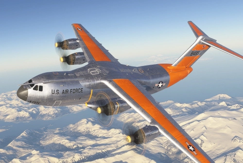 Airbus A400M USAF 8495 Arctic Red Scheme