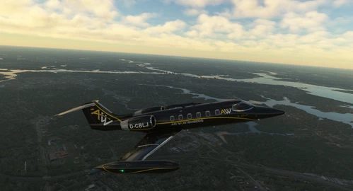 AirWuerttemberg Livery for FlySimWare Learjet 35a