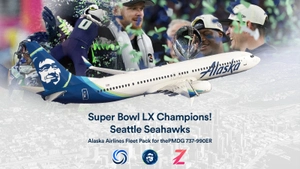 Alaska Airlines Full Fleet Pack | Lite Custom Cabin | Smart Decals | PMDG B737-990ER thumbnail 1