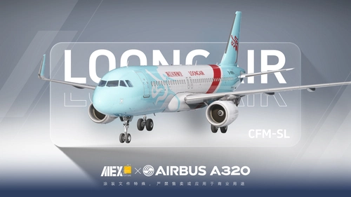 【Alex.Tex】FenixSimA320-CFM-SL Loong Air B-8895 浙江长龙航空公司-标准涂装-8K