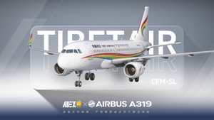 【Alex.Tex】FenixSimA319-CFM-SL Tibet Airlines B-323J 西藏航空公司-标准涂装-8K thumbnail 1