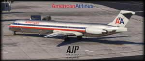 American Airlines - 4-Pack - McDonnell-Douglas MD80 thumbnail 2