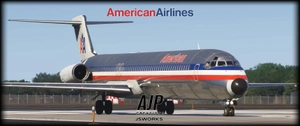 American Airlines - 4-Pack - McDonnell-Douglas MD80 thumbnail 6