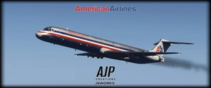 American Airlines - 4-Pack - McDonnell-Douglas MD80 thumbnail 7