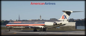 American Airlines - 4-Pack - McDonnell-Douglas MD80 thumbnail 9