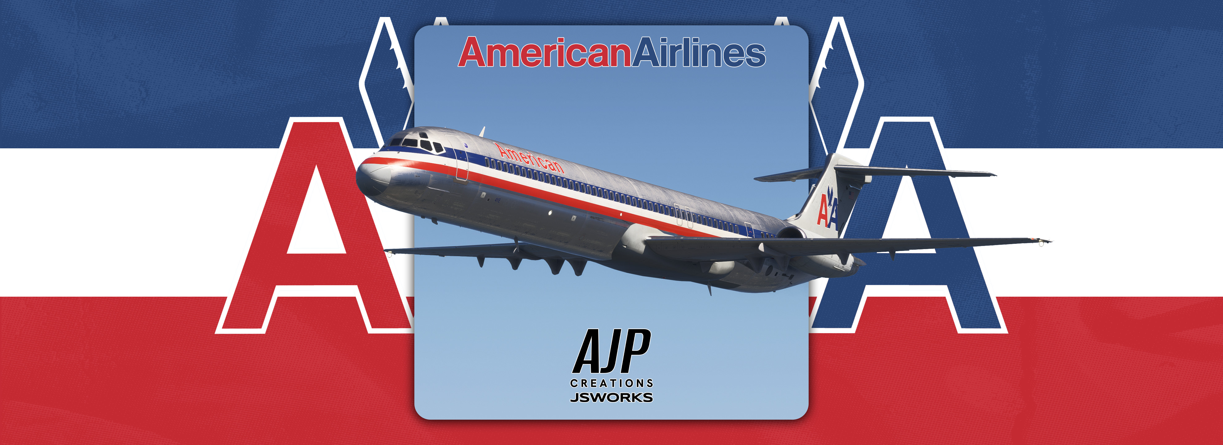 American Airlines - 4-Pack - McDonnell-Douglas MD80 - Image 1