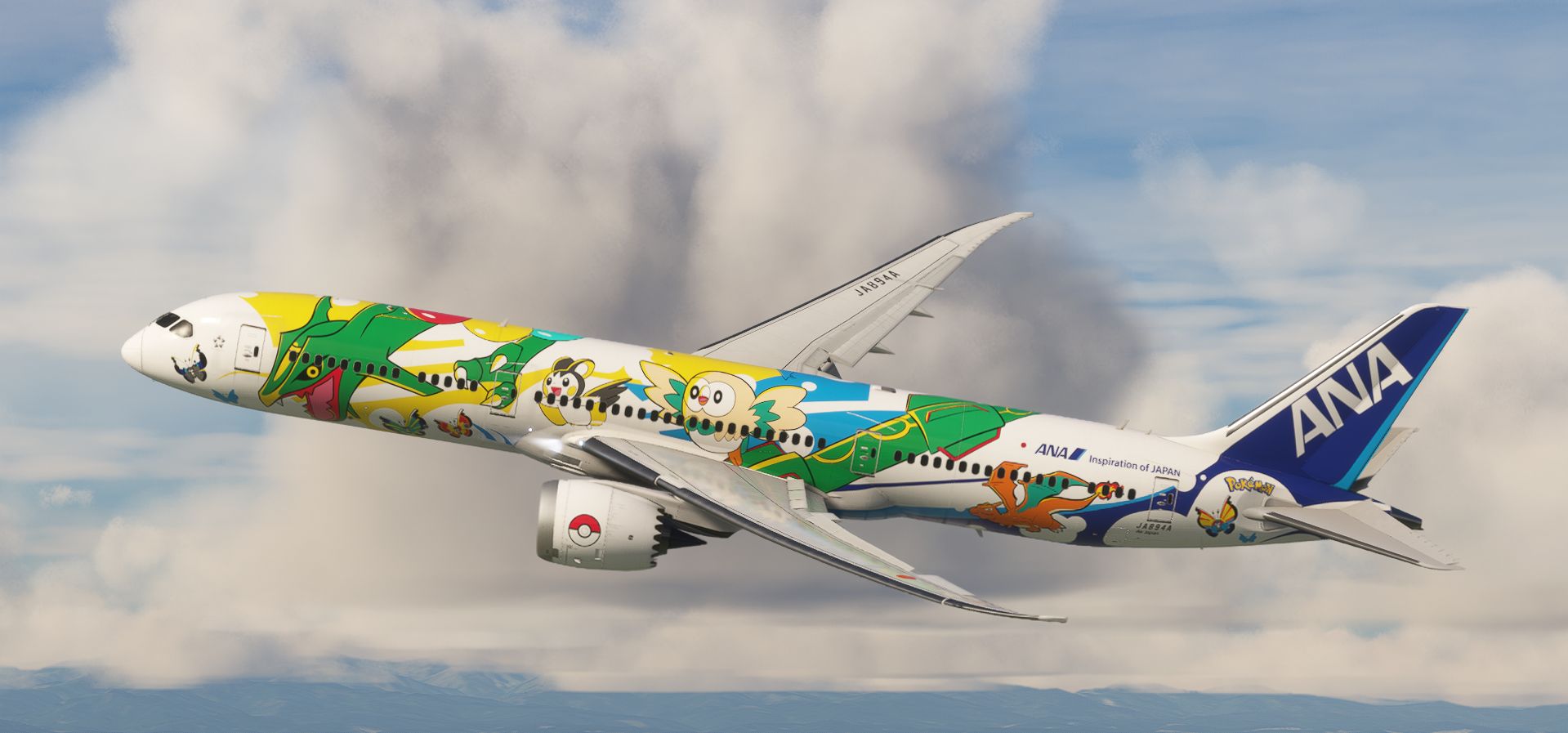 ANA PokéJet JA894A Horizon Simulations Boeing 787-9 for Microsoft