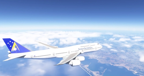 Asobo 747-8i Ansett Australia