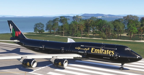 Asobo 747-8i Emirates concept