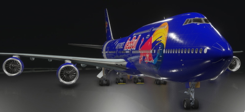 Asobo 747-8i Red Bull
