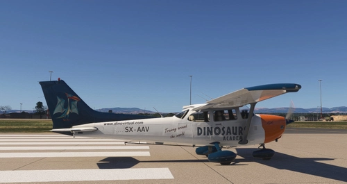 Asobo Cessna C172SP Dinosaur Acadeny SX-AAV (Fictional)