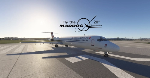 Austrian Airlines OE-LMN | Fly the Maddog (20th Anniversary) | MD-88