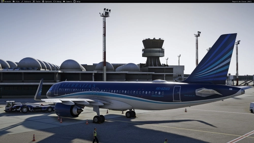 Azerbaijan Airlines 4K-AZ143 livery Inibuilds A320NEO MSFS2024 (with cabin)