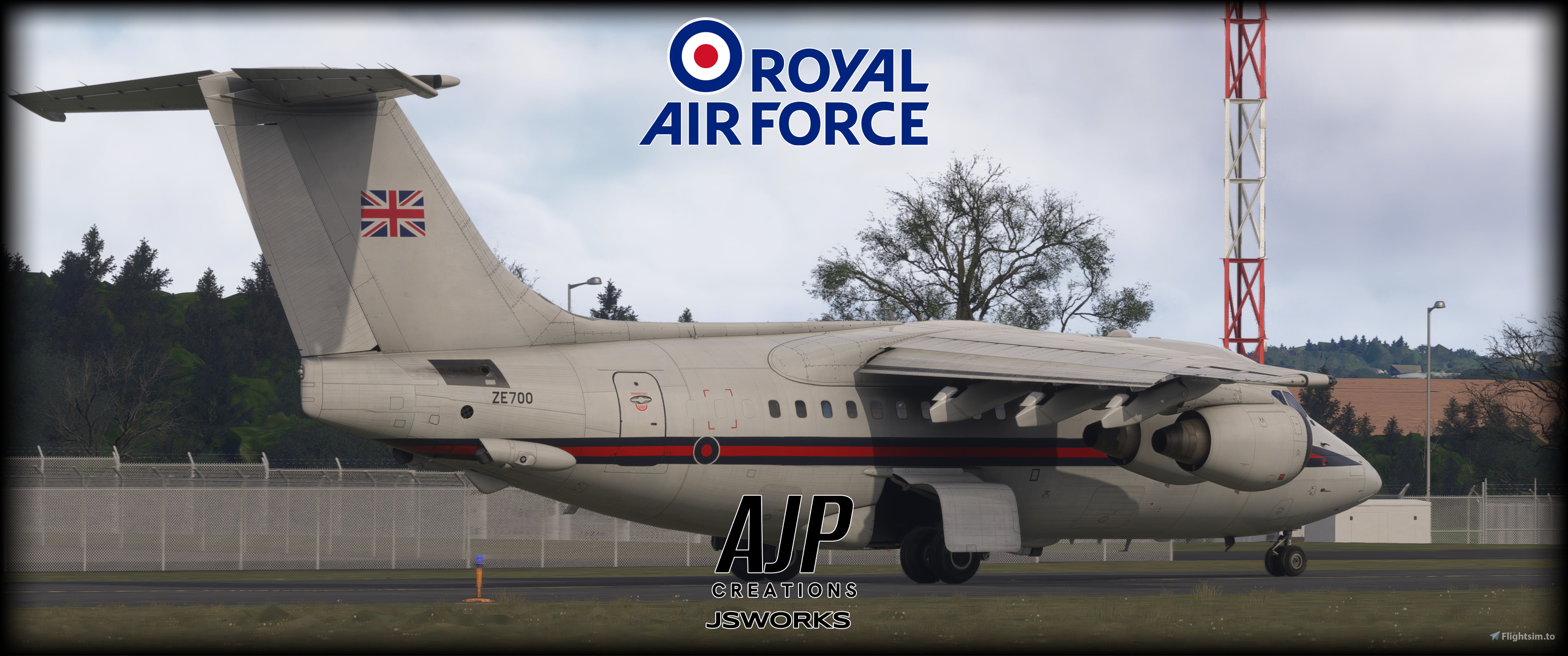 RAF Statesman - ZE700 & Specials Pack - JustFlight BAE 146 CC2