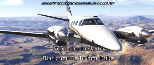 Black Square / Beechcraft Turbine Duke B60T checklist bundle for Checklist Reader