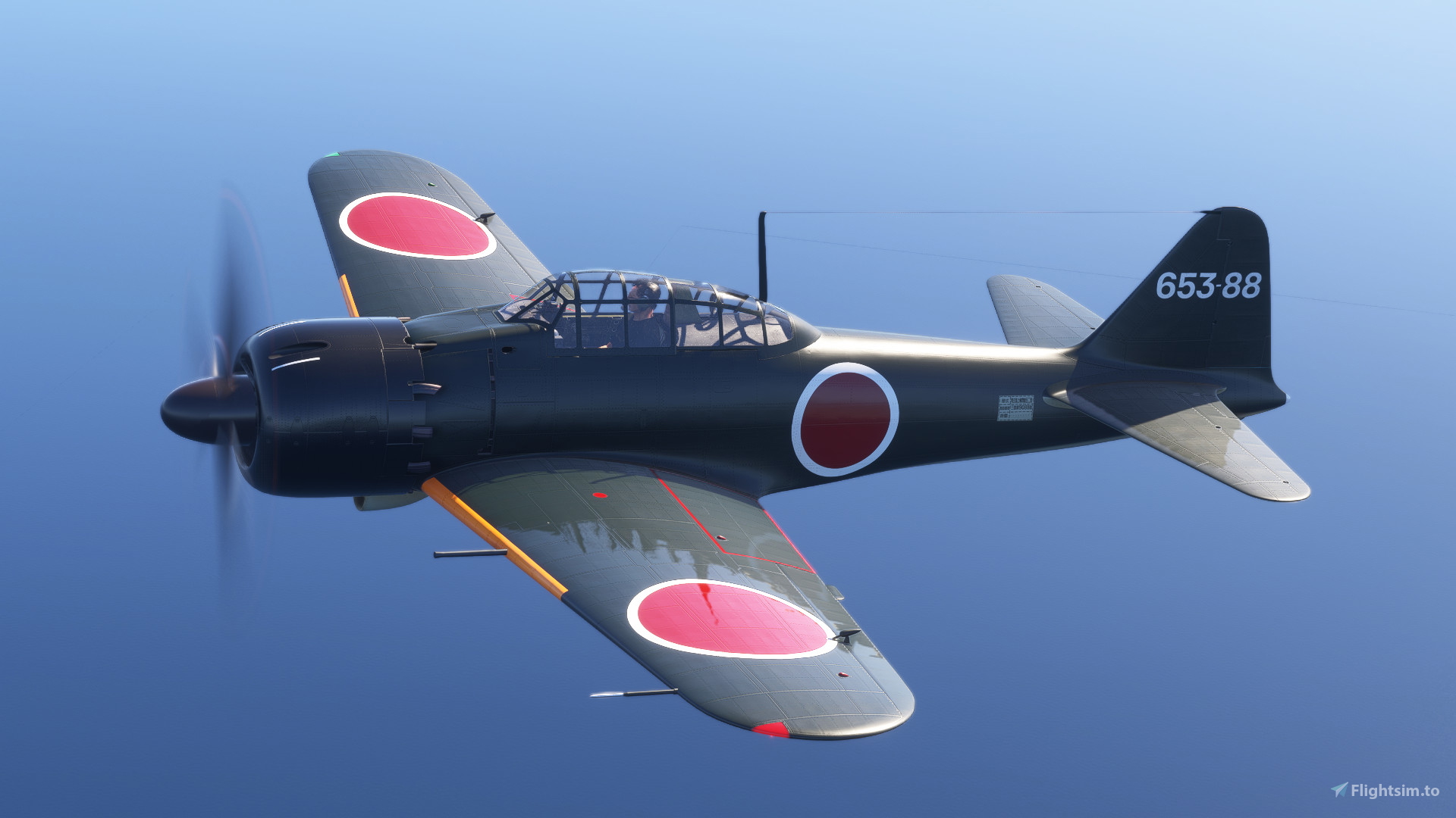 Blackbird A6M5 Zero Mitsubishi Factory Livery (Includes rivet and