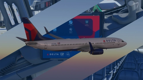 Boeing 737-800 Delta Air Lines (N774DE) w/cabin
