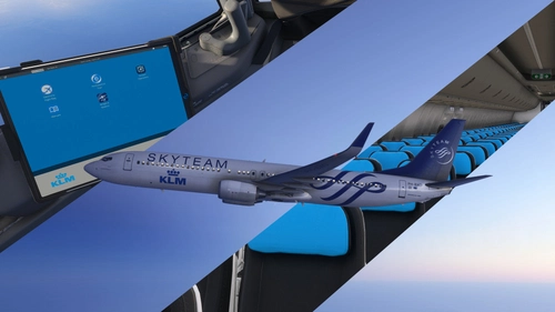 Boeing 737-900 KLM (PH-BXO) Skyteam livery w/cabin
