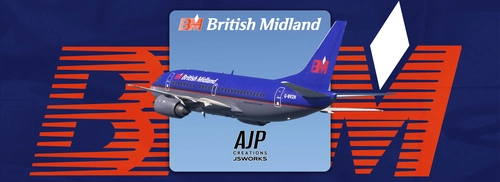 British Midland - G-BVZH + Fictional Remembrance Day Variant- Boeing 737-500