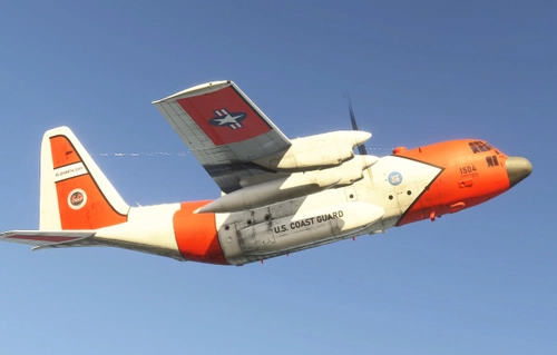 Captain Sim C130H US Coast Guard – Aviation Logistics Center (weathered)