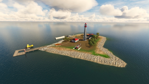 CCL4 – Caribou Island Water Aerodrome, Lake Superior, Ontario (fictional)