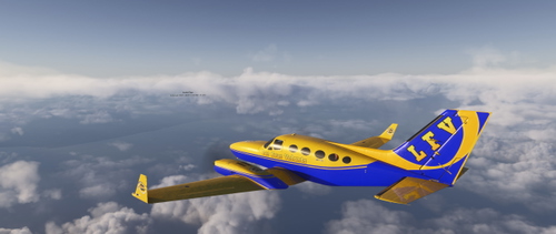 Cessna  414 Chancellor -  Les Fous Volants