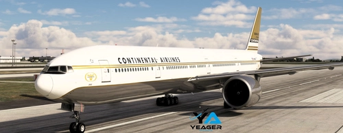 Continental Airlines Golden Jet