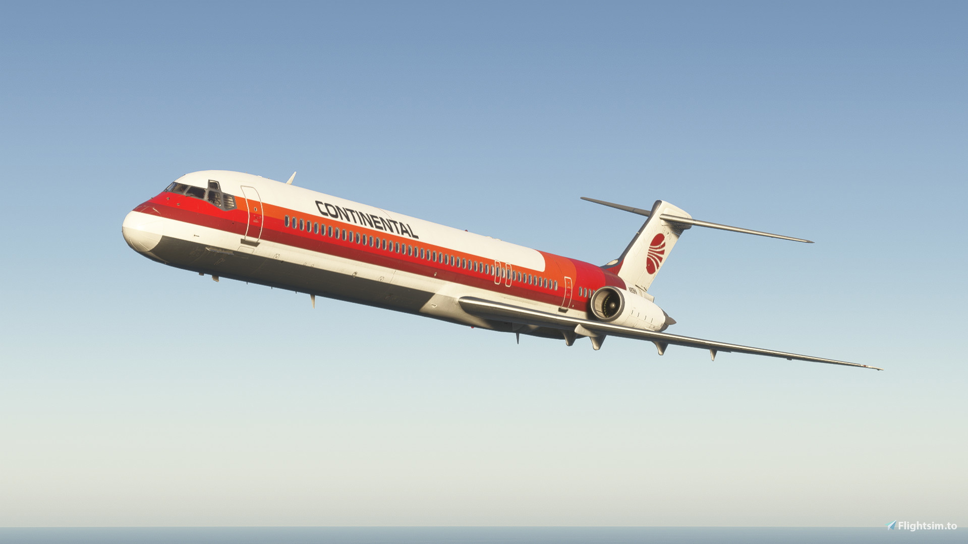 Continental MD-81 N809HA Maddog 20th - Aircraft Liveries for MSFS