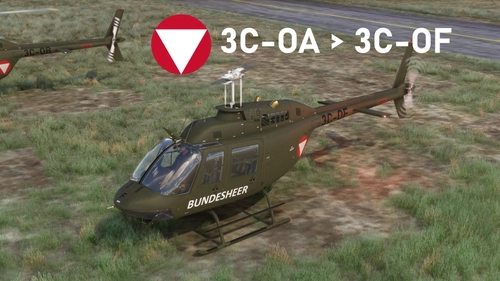 CowasSim Bell-206B3 Bundesheer Liveries 3C-OA > 3C-OF