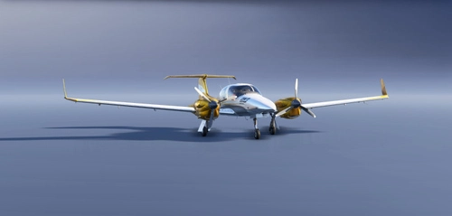 COWS DA42 - 10 Years Livery - Gold Virtual Airlines