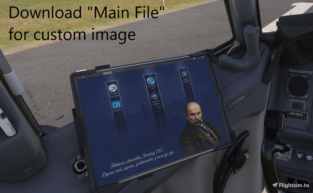 Your Custom EFB background for PMDG 737 pentru Microsoft Flight ...
