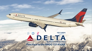 Delta Air Lines Fleet Pack | Custom Cabin | Smart Decals | PMDG B737-900ER thumbnail 1