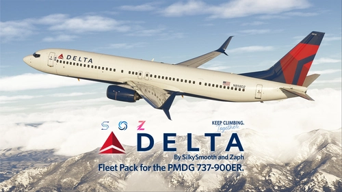 Delta Air Lines Fleet Pack | Custom Cabin | Smart Decals | PMDG B737-900ER