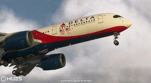 Delta Air Lines N531DN Milano Cortina 'Team USA' w/ Cabin | iniBuilds A350 | Smart Decals thumbnail 3