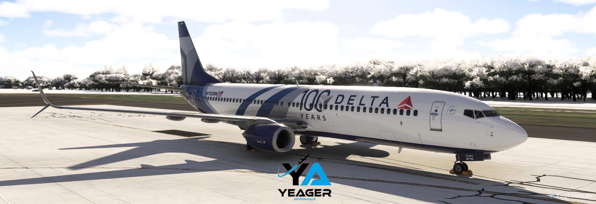 Delta Airlines 100th Anniversary B739ER - Aircraft Liveries for