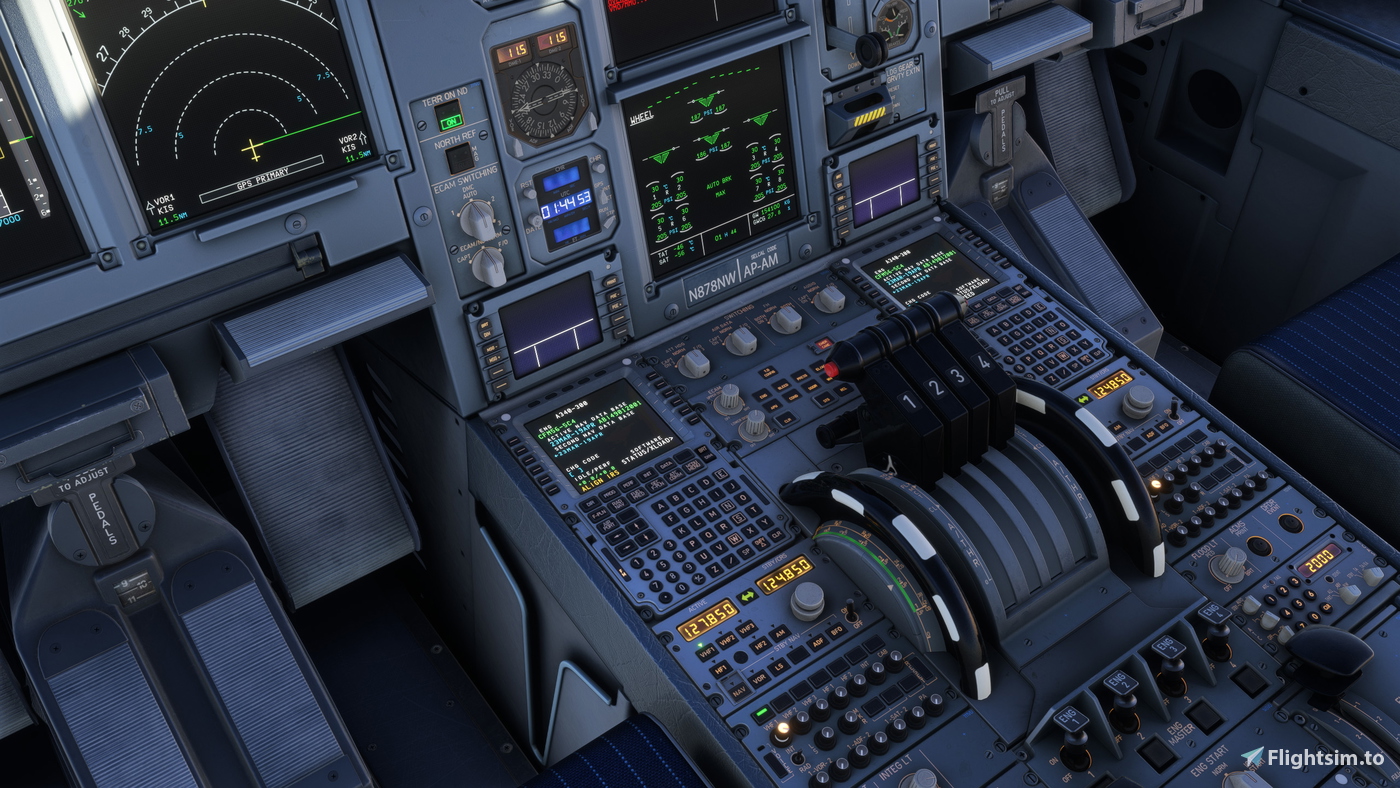Delta Airlines N878NW Fictional iniBuilds Airbus A340 - 8K for ...