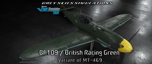 British Racing Green livery for the FlyingIron Bf 109G-6