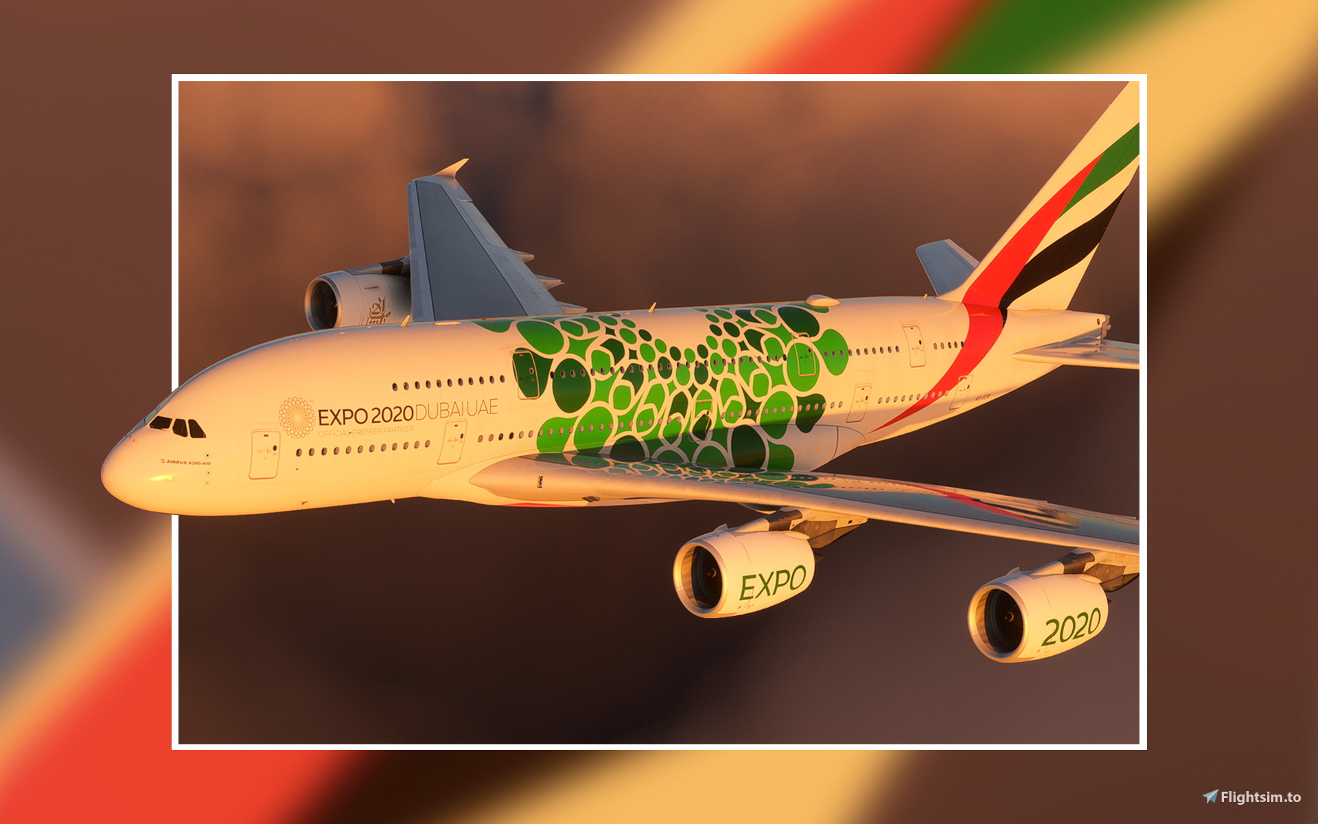 Emirates Sustainability Expo A6-EEW [8K/4K]┃FlyByWire A380X - Image 1