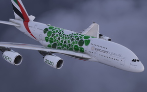 Emirates Sustainability Expo A6-EEW [8K/4K]┃FlyByWire A380X thumbnail 3