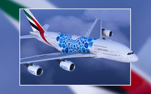 Emirates Mobility Expo A6-EOC [8K/4K]┃FlyByWire A380X