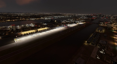Enhancement for ORBX London City (EGLC) airport