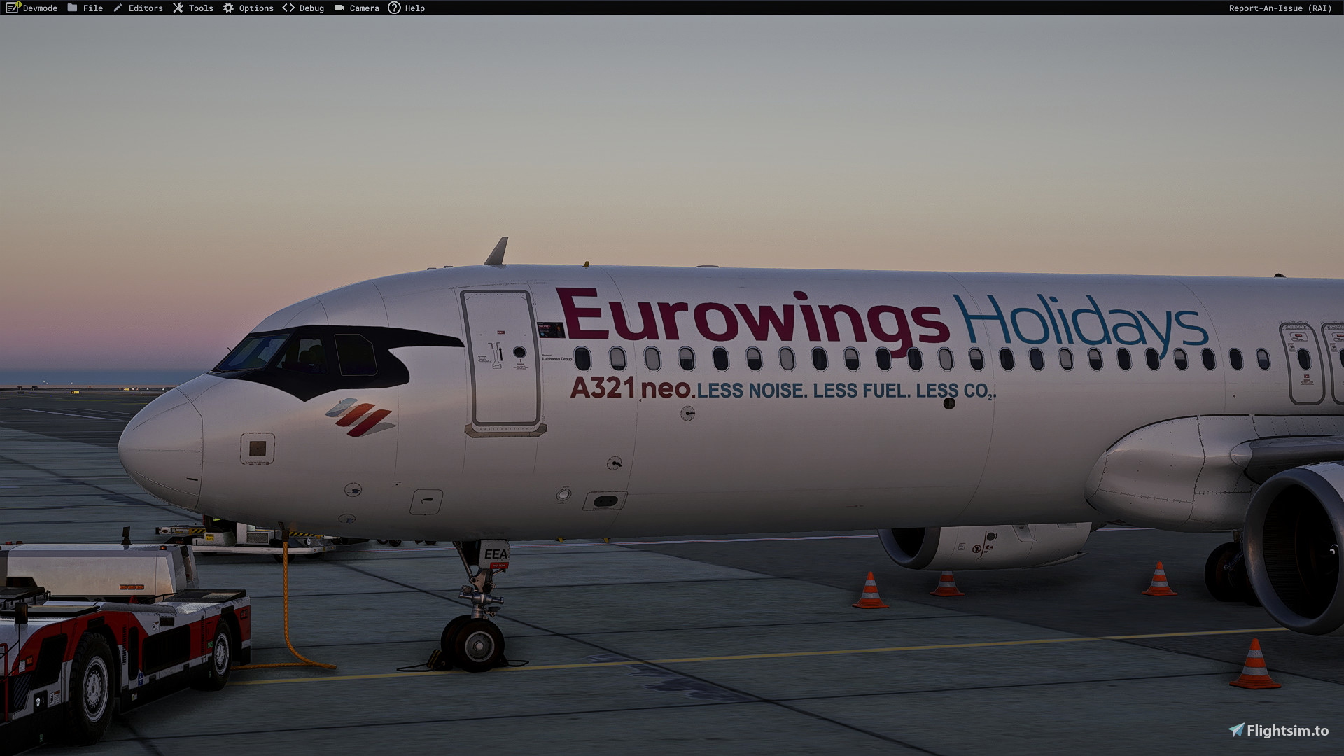 Eurowings Holidays D-AEEA livery Inibuilds A321LR MSFS2024 (with cabin) - Image 1